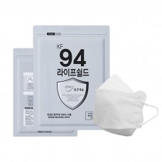 韓國 LIFESHIELD KF94 三層防護口罩 (白色) (1套50個)